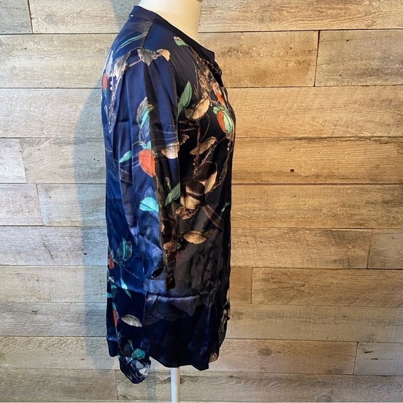 Muge women’s floral tunic blouse in size  4 - Picture 4 of 9